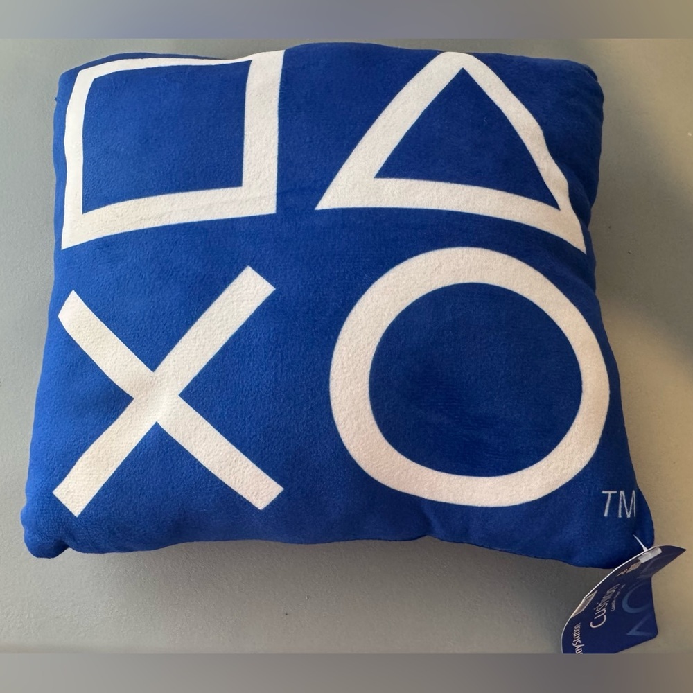 Sony PlayStation controller logo shaped Pillow cushion